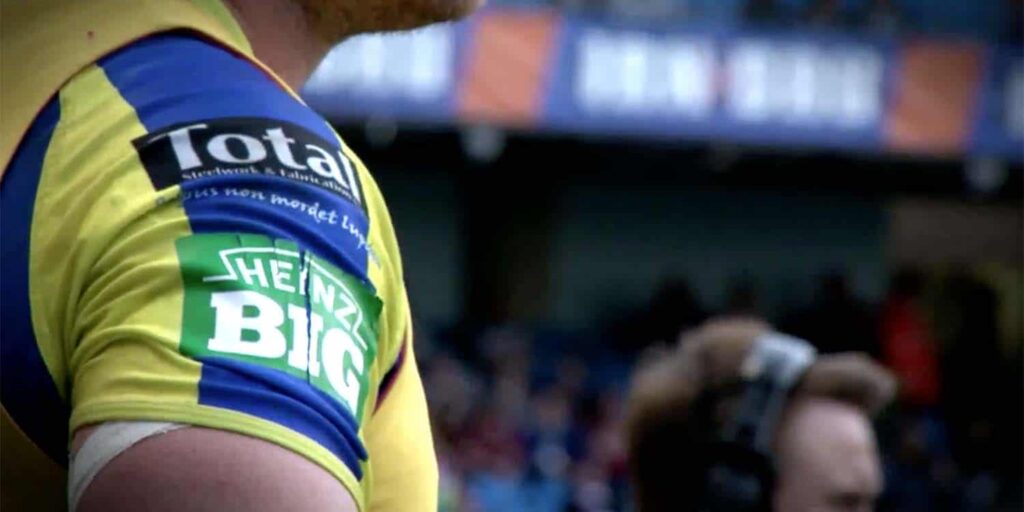 Rugby league sports sponsorship corporate videos and TV advertising by Vermillion Films in Birmingham
