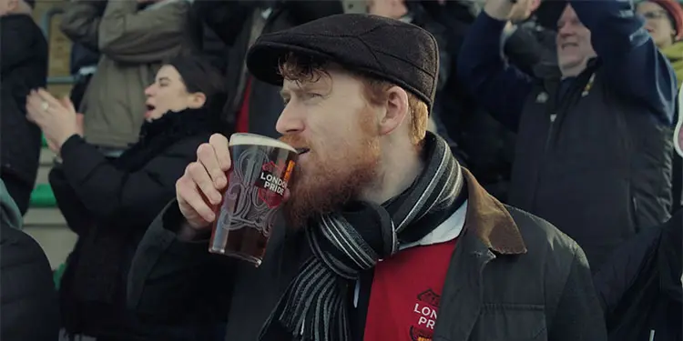 Comedy sport video with London Pride Beer commercial advertisement by video production company Vermillion Films Birmingham
